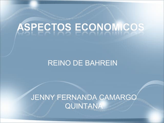 Economia de bahrein PPT