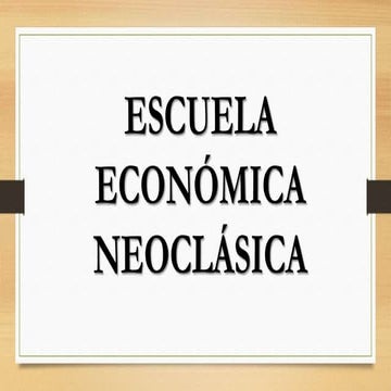 Economia neoclasica
