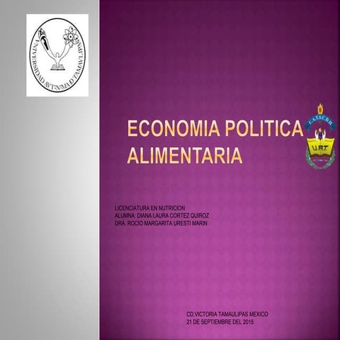 Economia politica alimentaria