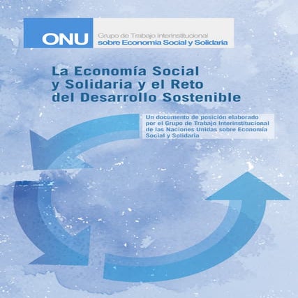 Economia social y solidaria, desarrollo sostenible | PDF
