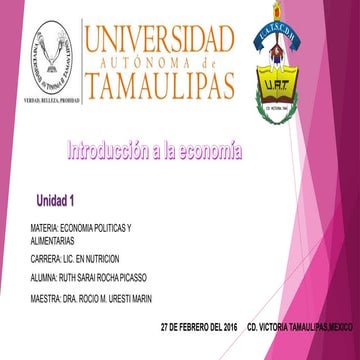 Economía y Políticas Alimentarias