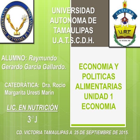 Economia y politicas alimentarias