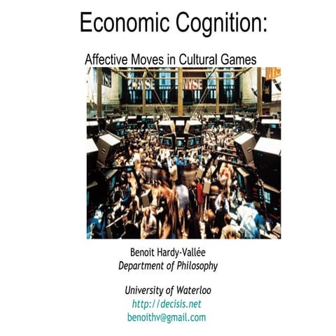 Economic cognition