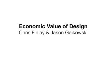 Understanding the Economic Value of Design v1
