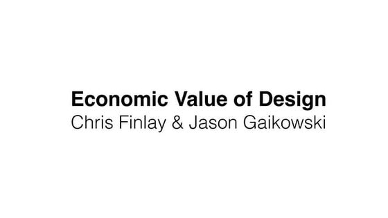 Understanding the Economic Value of Design v1