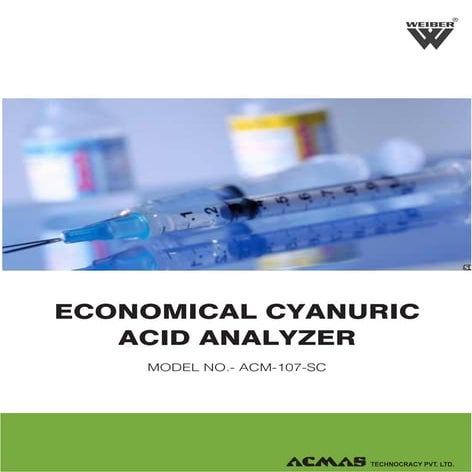 Economical Cyanuric Acid Analyzer by ACMAS Technologies Pvt Ltd.