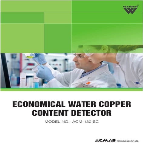 Economical Water Copper Content Detector by ACMAS Technologies Pvt Ltd.