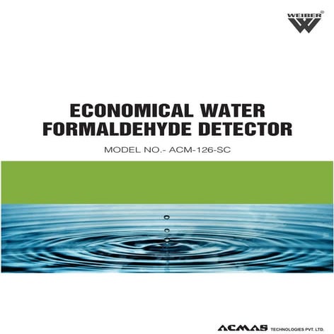Economical Water Formaldehyde Detector by ACMAS Technologies Pvt Ltd.
