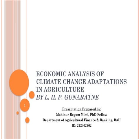 Economic Analysis of Climate Change Adaptations in Agriculture.pptx