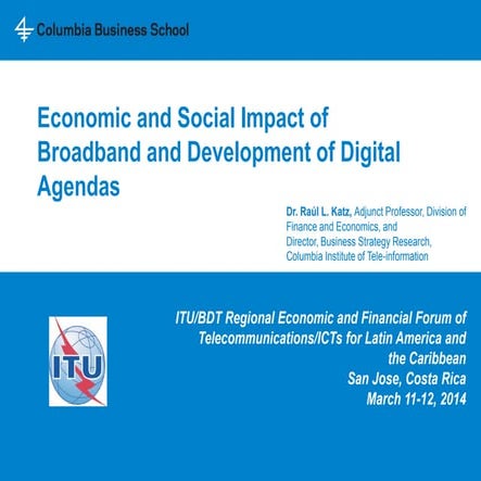 Economic and social impact of broadband access