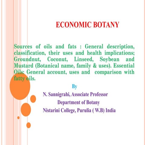 Oils and Fats- Biology and Uses 