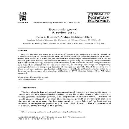Economic growth 2 | PDF