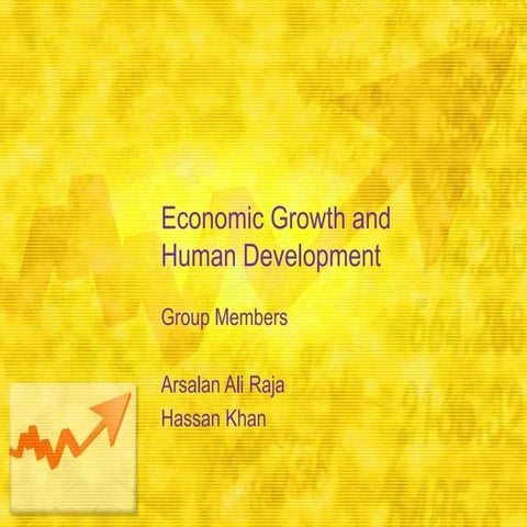 Economic growth &amp; human development