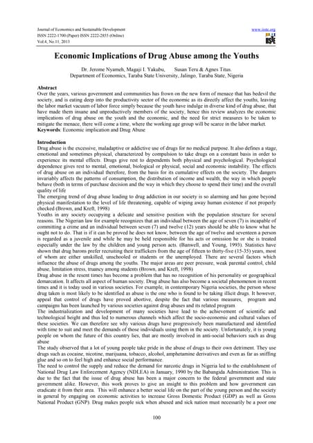Drugs of abuse - Pharmacology | PDF | Illegal Drugs, Tobacco ...