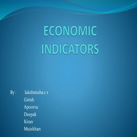 Economic indicators