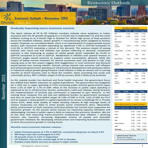 Economic Outlook- Nov'15