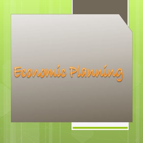 Economic planning