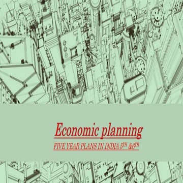 Five year plan and NITI AAYOG | PPTX