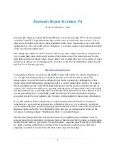 Economic Report and Case Study - Sc...