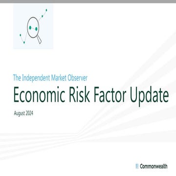 Economic Risk Factor Update: August 2024 [SlideShare]