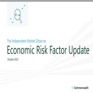 Economic Risk Factor Update: October 2023 [SlideShare]
