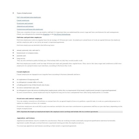 Employment Awareness