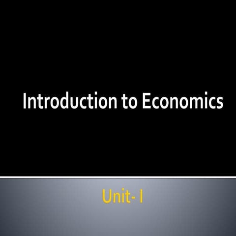 Economics | PPTX