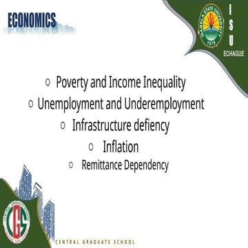 DISCUSSING THE ECONOMICS ISSUES IN THE PHILIPPINES .pptx