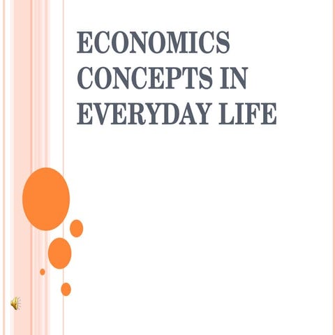Economics In Everyday LIfe