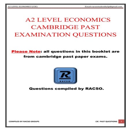Economics book A2 new