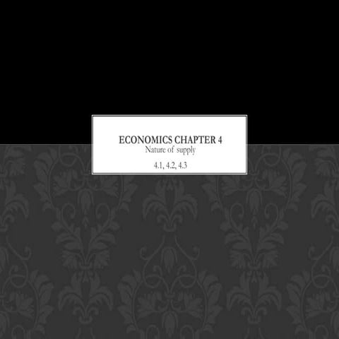 Economics chapter 4