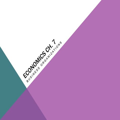 Economics chapter 7 | PPTX | Business | Business and Finance