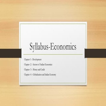 Economics Class X Chapter 1 Pptx Economics Class X Chapter Pptx