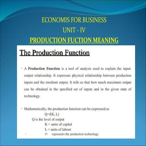 Economics for business