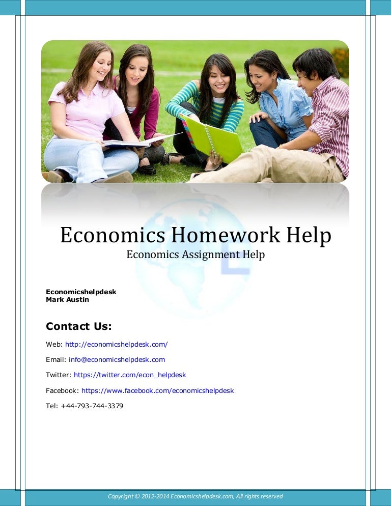 Economics Homework Help Online | Do My Economics Homework