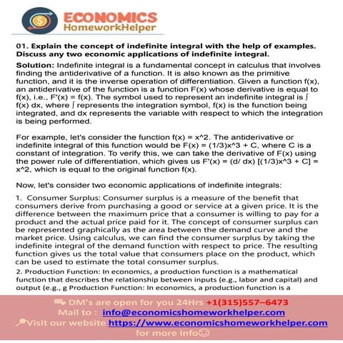 Economics Homework Help