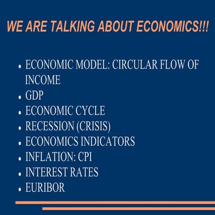 Economics indicators