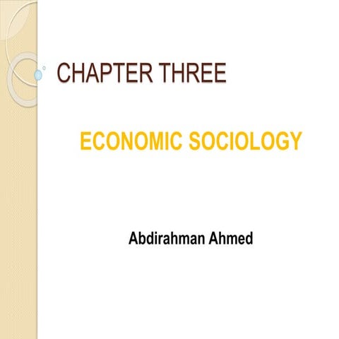 Economic sociology: Introduction