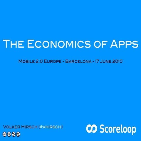 Economics of apps 2010.06.17