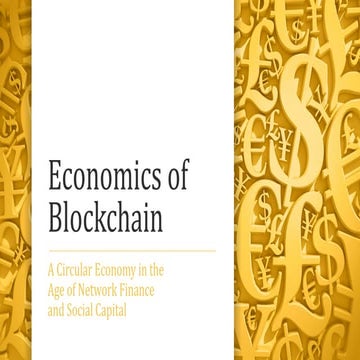 Circular Economy and Blockchain