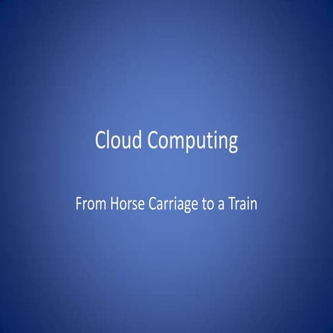 Economics of cloud computing | PPTX