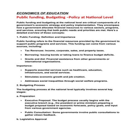 Public Administration: Public Fiscal Administration | PDF