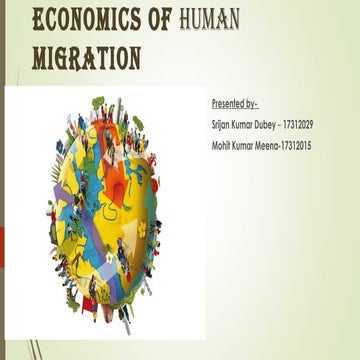 Economics of human migration 