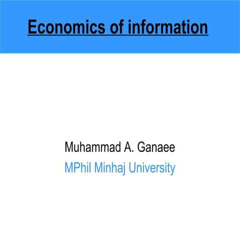 Economics of information    (final term)