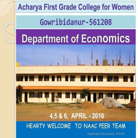 Economics ppt FOR NAAC PEER TEAM