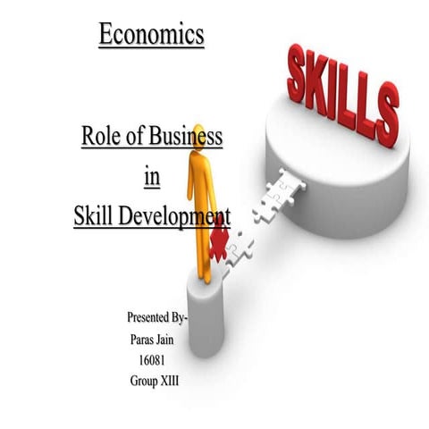 Role of Business in Skill Development