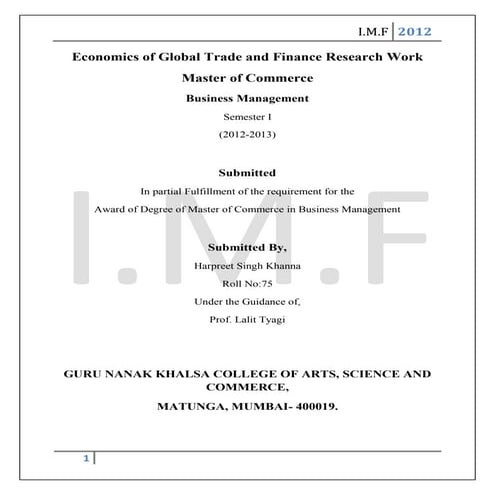 Economics project | DOCX