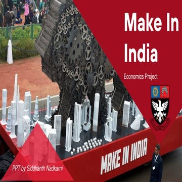 MAKE IN INDIA INITIATIVE