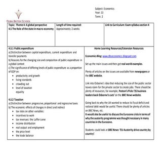 Economics section 4.5 role of the s...