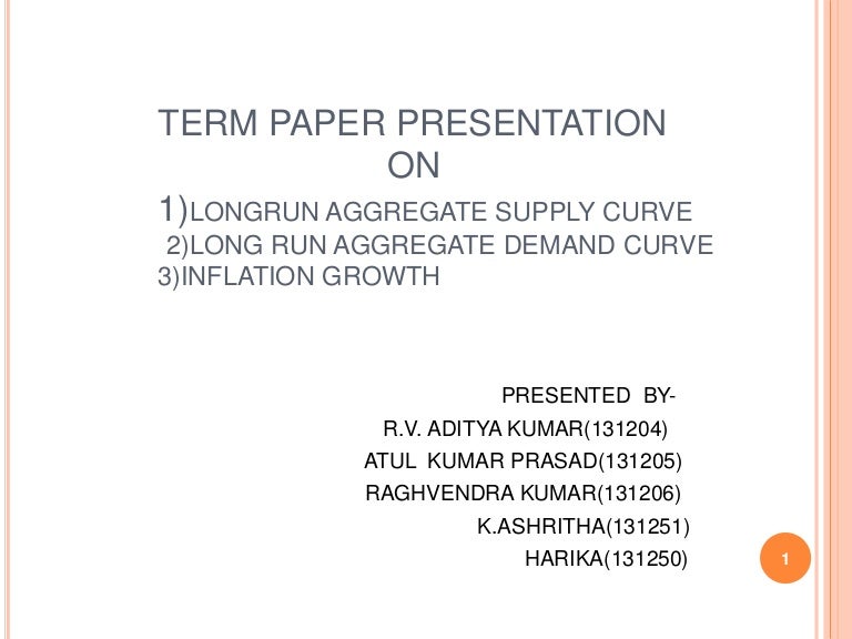 Economics term paper